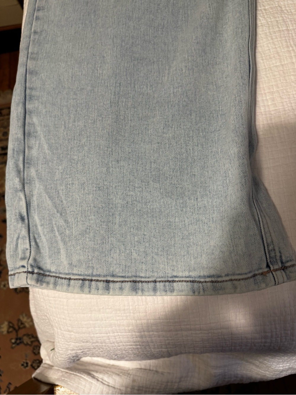 Celebrity Pink Juniors SIZE 15/32 Low Rise Wide Leg Double Waist Jeans Boho - Picture 13 of 16